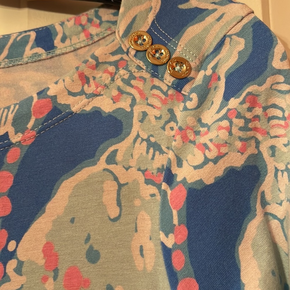 LILLY PULITZER Sophie Dress bay blue/pink ‘Into the deep’ S - Picture 4 of 4